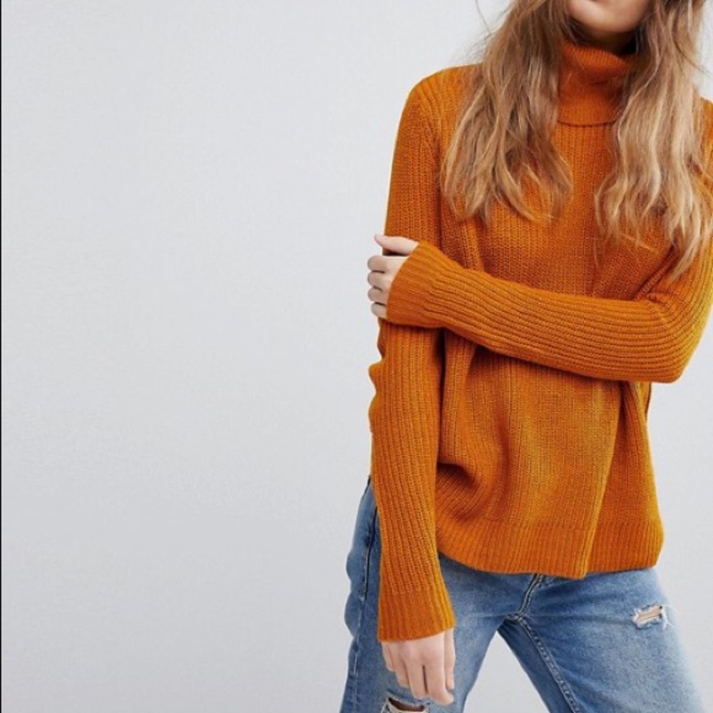 roll neck autumn sweater